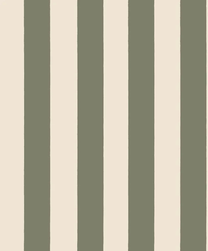 Elevate your space with the timeless elegance of the Sam wallpaper in forest green. Its rich, bold stripes bring a touch of Southern European charm and sophistication, effortlessly blending into any interior style with a striking yet harmonious design.

