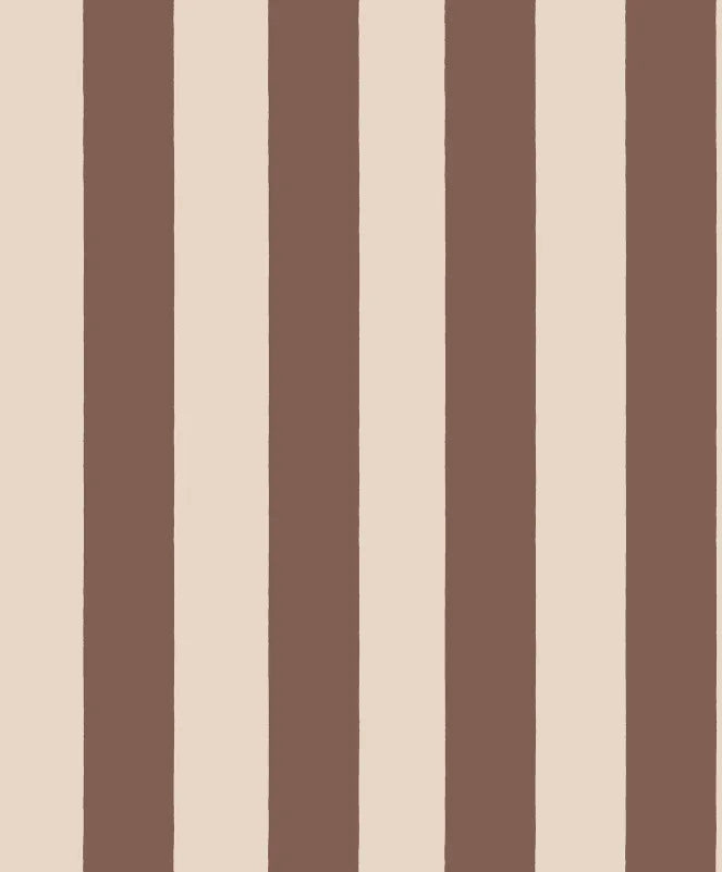 Sam in Burgundy is a sophisticated stripe pattern, blending Southern European elegance with rich, warm colors. Ideal for creating visual height and adding a touch of timeless charm to any space. This wallpaper can be used alone or paired with other designs for a coordinated look.