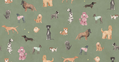 Celebrate your love for dogs with the playful Taiga and Friends wallpaper. 