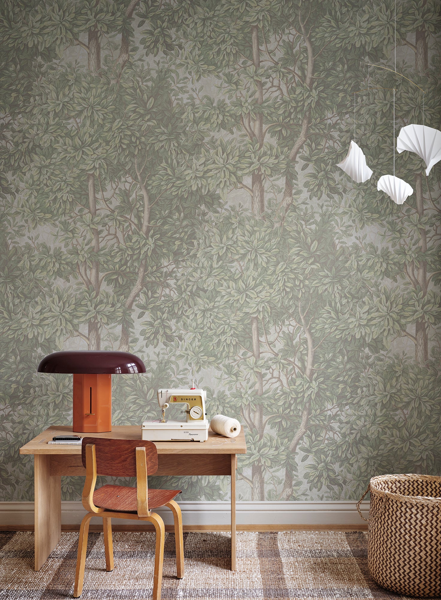 Experience the serene beauty of lush greenery with the Charles wallpaper.