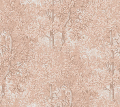  Immerse yourself in a blush-hued forest landscape with the Charles wall mural. 
