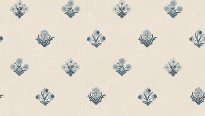 Infuse your space with the serene elegance of the Amy, Blue wallpaper.