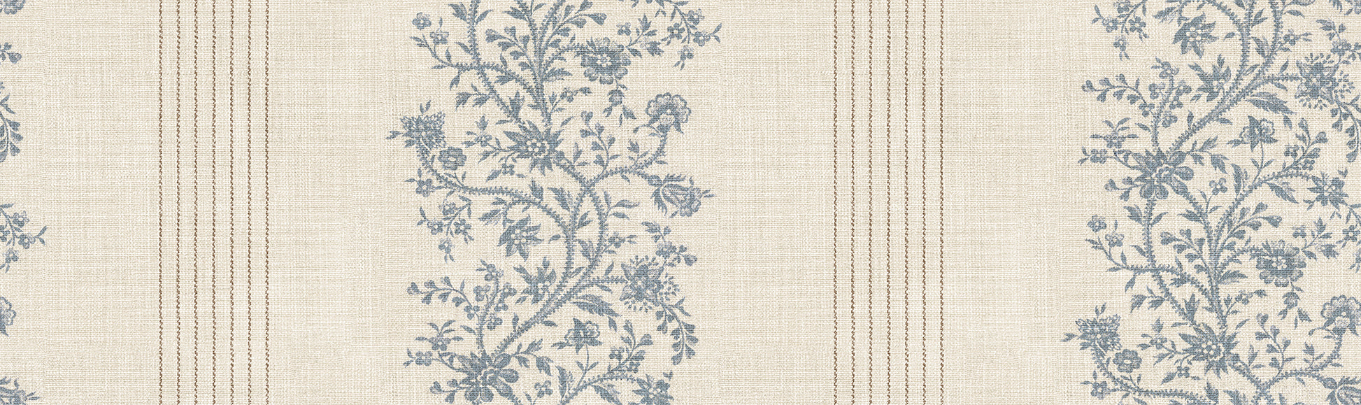  Natalie wallpaper in blue brings a touch of the French countryside to your walls. 