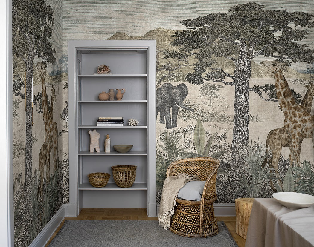 Serengeti - 9574W Mural