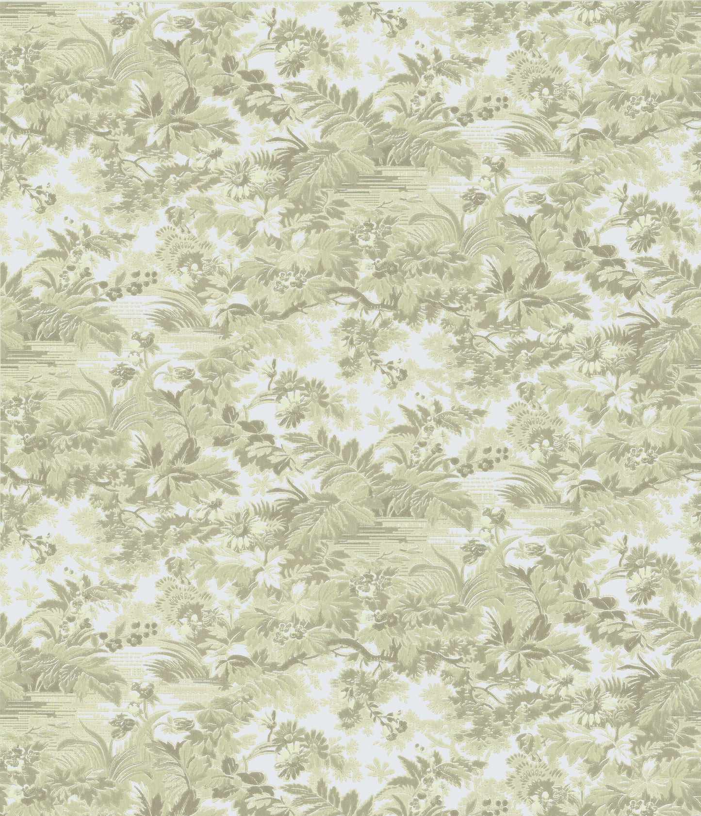 Garden Grön is a dense botanical wallpaper design filled with lush foliage and abundant plant life. Inspired by flourishing garden landscapes, the pattern creates a rich and immersive feel, bringing the beauty of nature indoors.