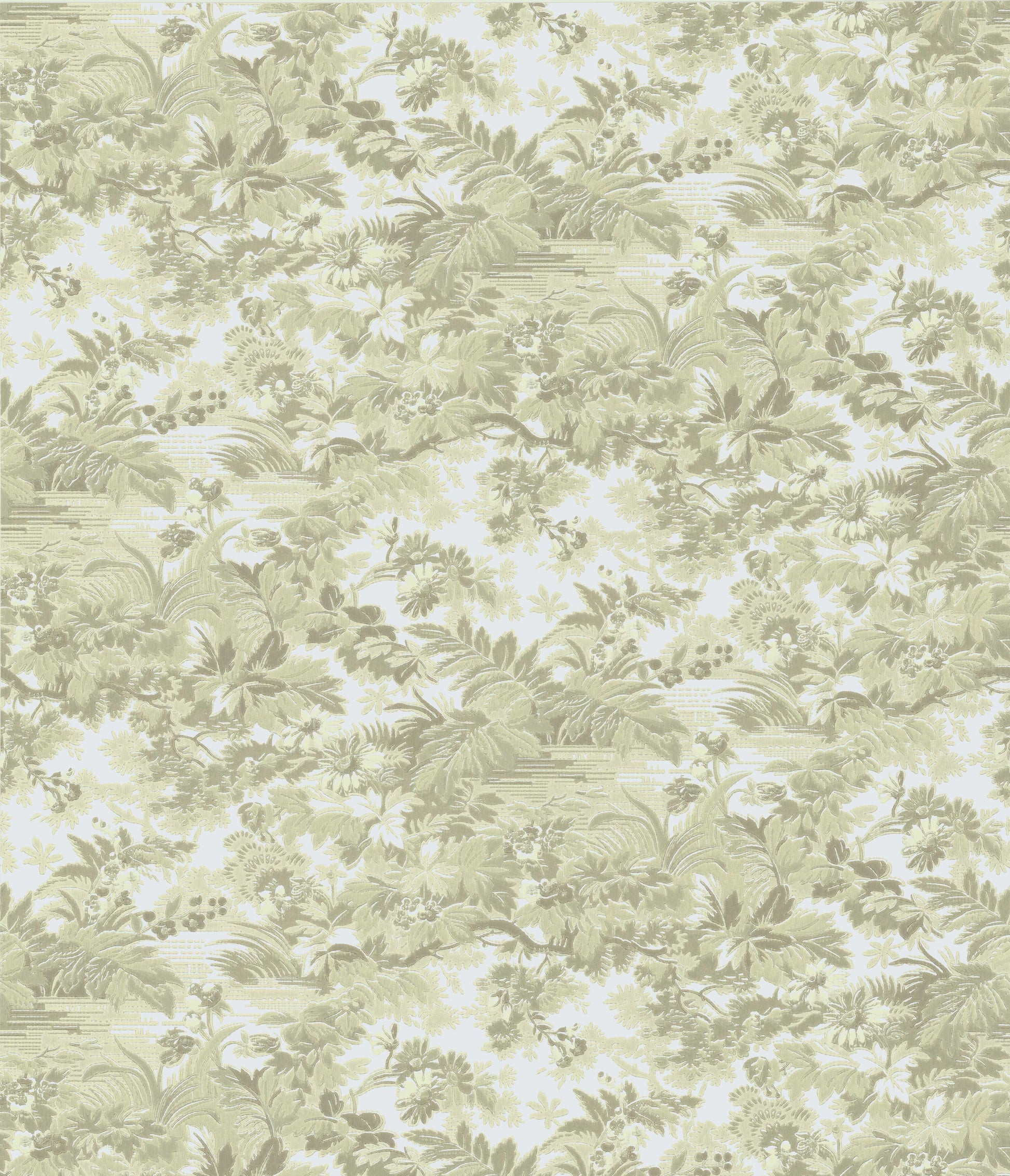 Garden Grön is a dense botanical wallpaper design filled with lush foliage and abundant plant life. Inspired by flourishing garden landscapes, the pattern creates a rich and immersive feel, bringing the beauty of nature indoors.