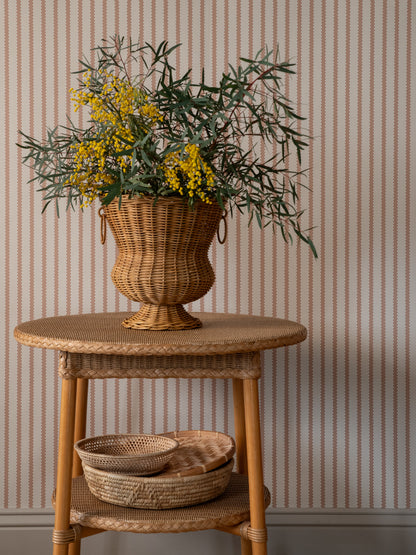 Stitched Stripe, Burnt Rose - 29-48