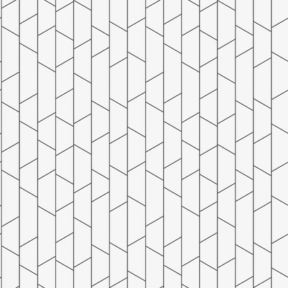 The bold simplicity of our Angle wallpaper in a black and white palette is inspired by the everyday lines seen around us, such as railings, facades, masts, and power lines.