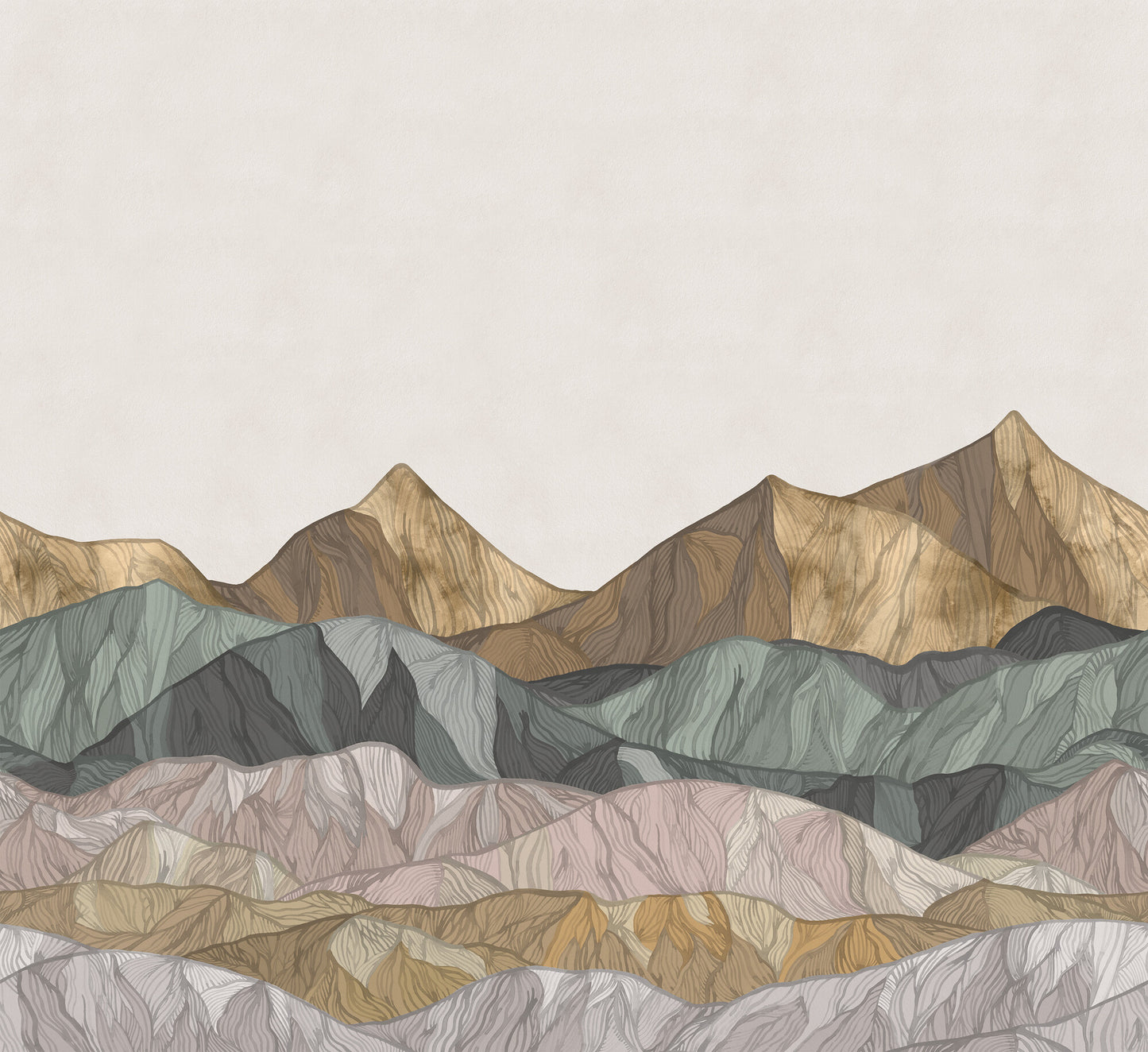 Colored Mountain - 9465W Mural