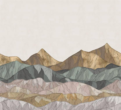 Colored Mountain - 9465W Mural