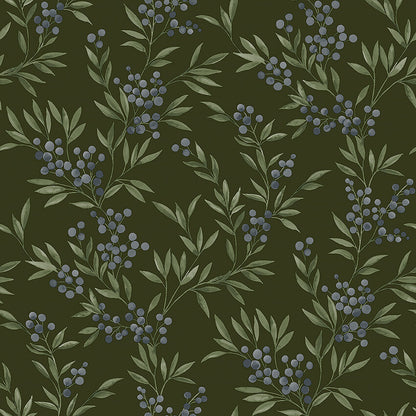 Forest Berries wallpaper is rich with the delights of a Nordic summer forest.
