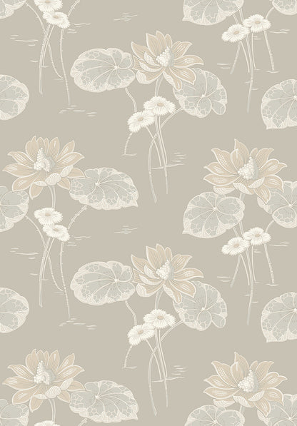  Colored in soft neutral palette of grey, white and gently shimmering silver tones, our Haga wallpaper is inspired by the beauty of Swedish nature. 