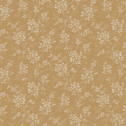 Hip Rose wallpaper is brimming with vintage elegance. Inspired by a traditional floral design of dainty wild rose blooms found in our archives