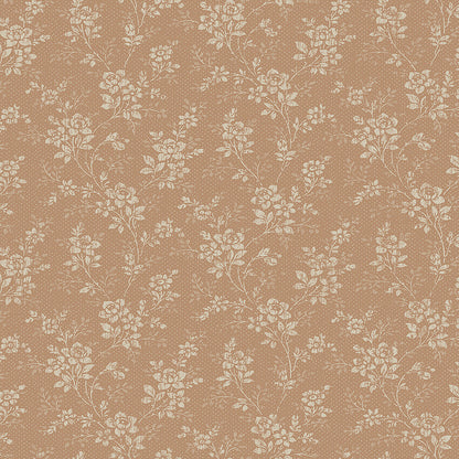 Hip Rose wallpaper is brimming with vintage elegance. Inspired by a traditional floral design of dainty wild rose blooms found in our archives