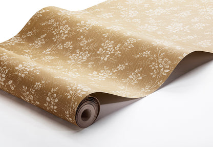 Hip Rose wallpaper is brimming with vintage elegance. Inspired by a traditional floral design of dainty wild rose blooms found in our archives