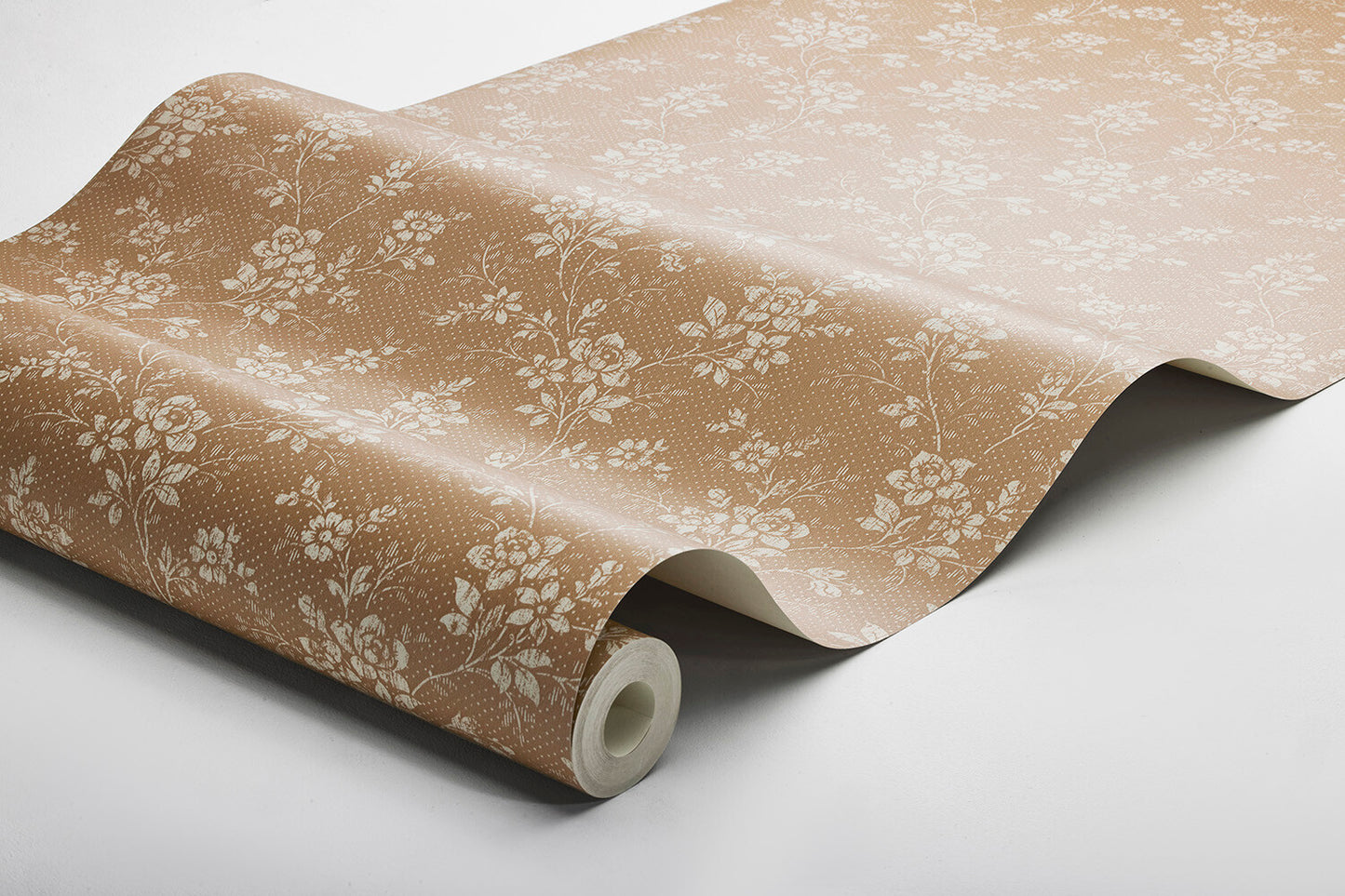 Hip Rose wallpaper is brimming with vintage elegance. Inspired by a traditional floral design of dainty wild rose blooms found in our archives