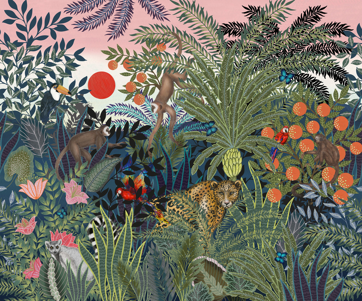 Jungle Wall Animals - 9426W