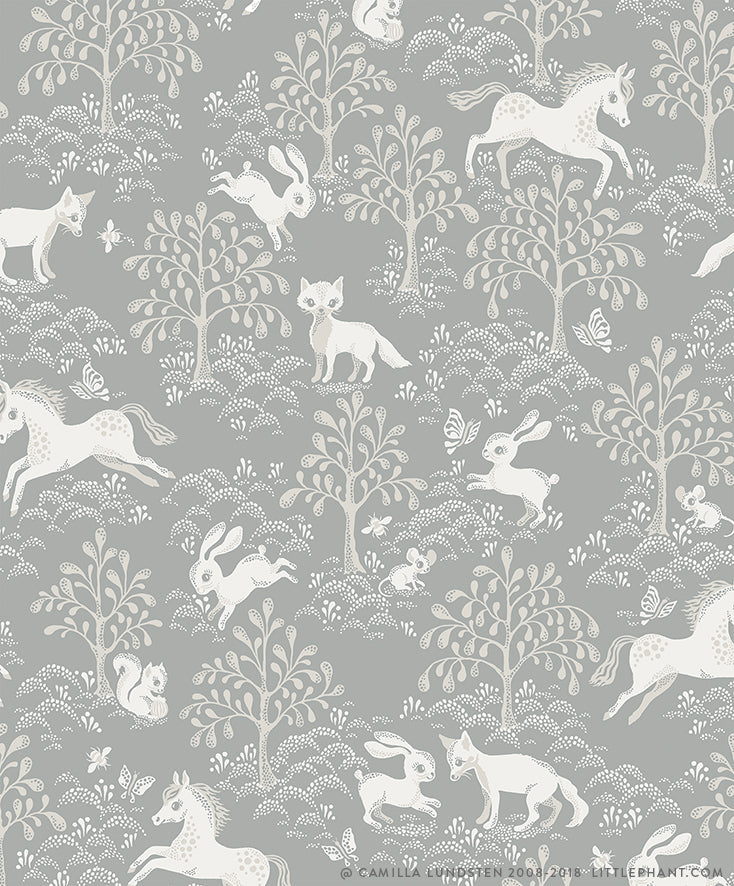 Fairytale Fox Dusty Blue - 1467U
