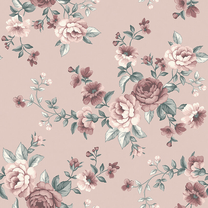 Our beautiful Nomi wallpaper will spread a stunning bouquet of roses across your child’s bedroom walls.