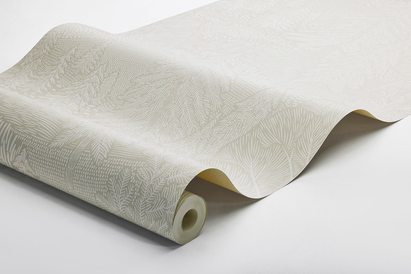 Northern Forest wallpaper features a bold and beautifully detailed dense fir tree pattern.