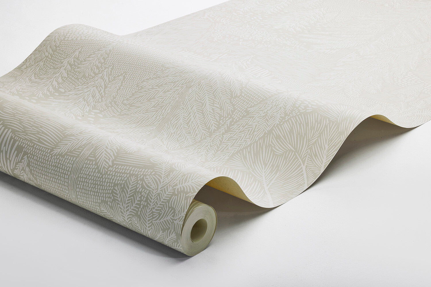 Northern Forest wallpaper features a bold and beautifully detailed dense fir tree pattern.