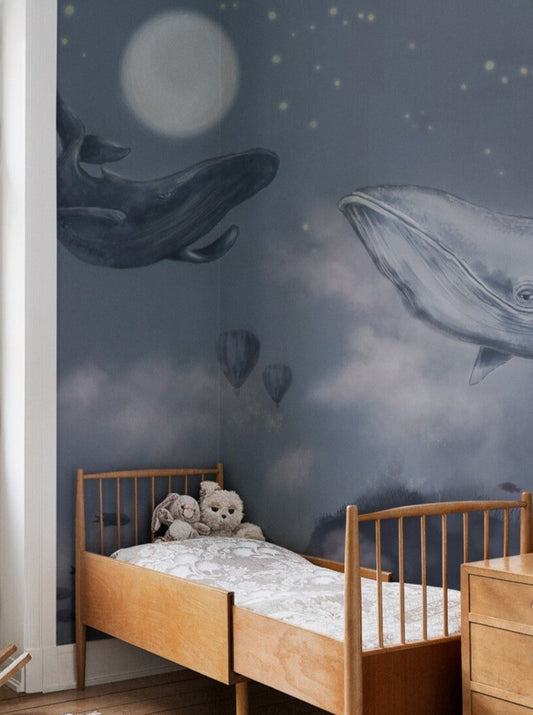 Whales in the Sky - 9457W Mural