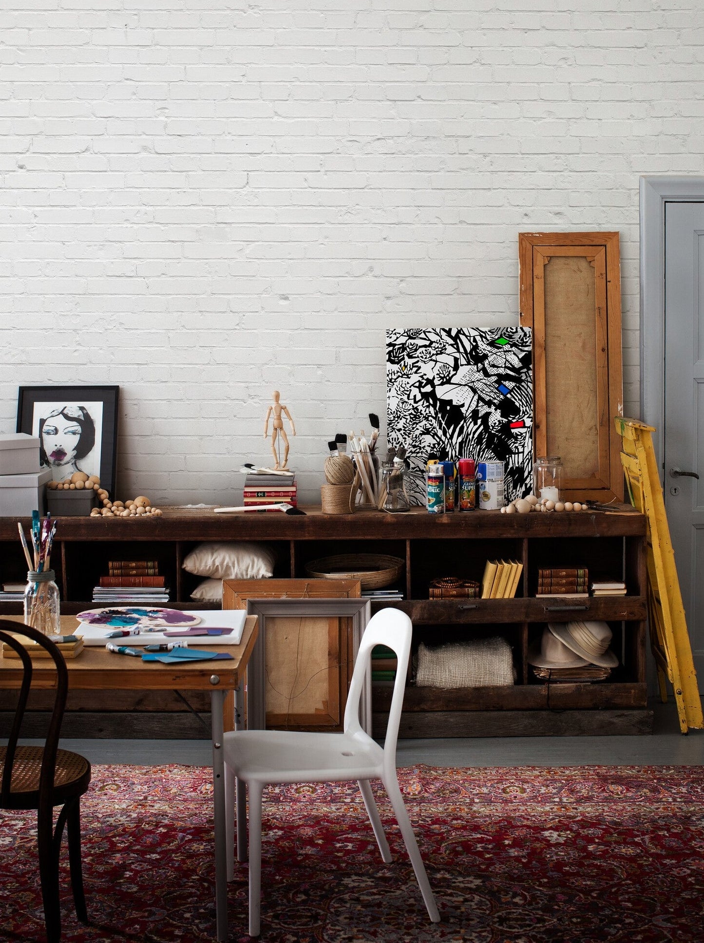 White Brick Wall - 9459W