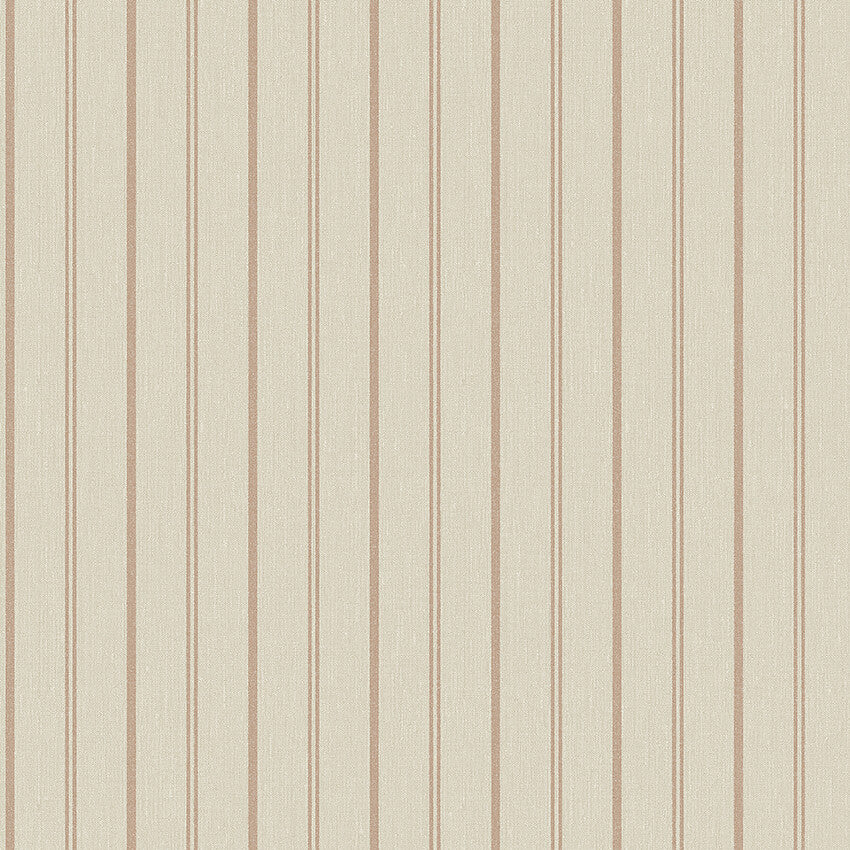 Woodland Stripe wallpaper is printed on our popular linen surface to create a tactile and cosy expression. 