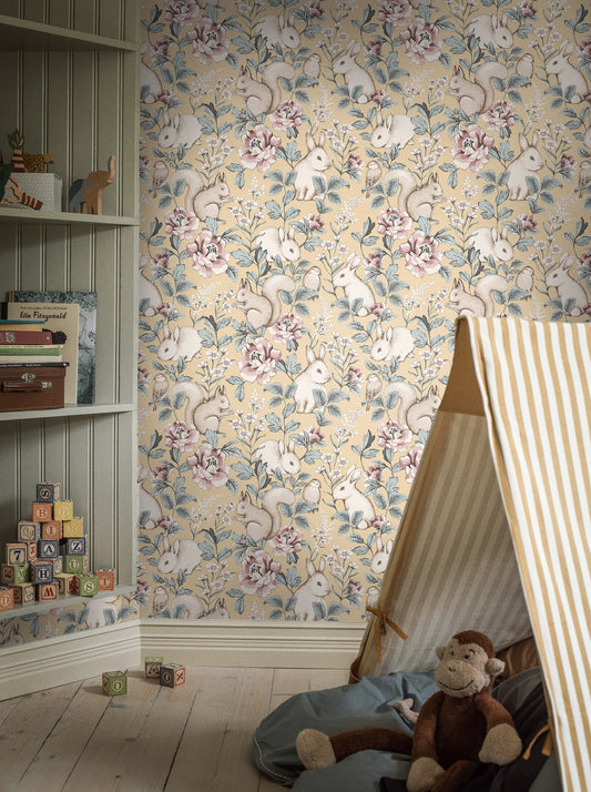 our Magic Forest wallpaper has been designed in collaboration with Swedish lifestyle brand Newbie.